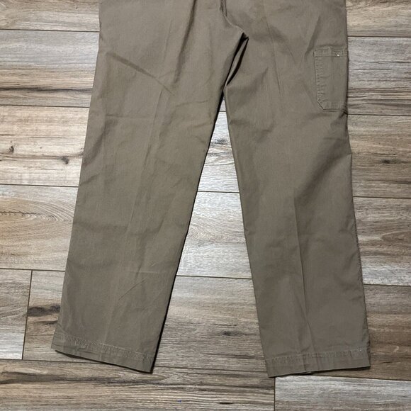 Men's Columbia Regular Fit Twill Pants SZ 40x32 Tan Stretch Casual Outdoor - Picture 9 of 11